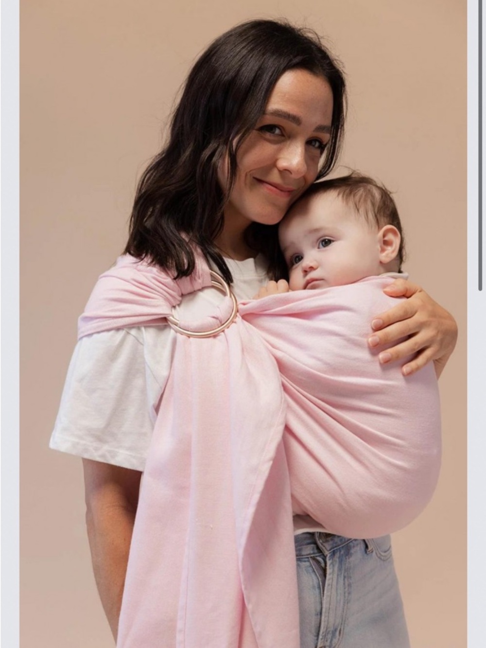 WildBird cardellina modal sling ring rose gold (soft pink)